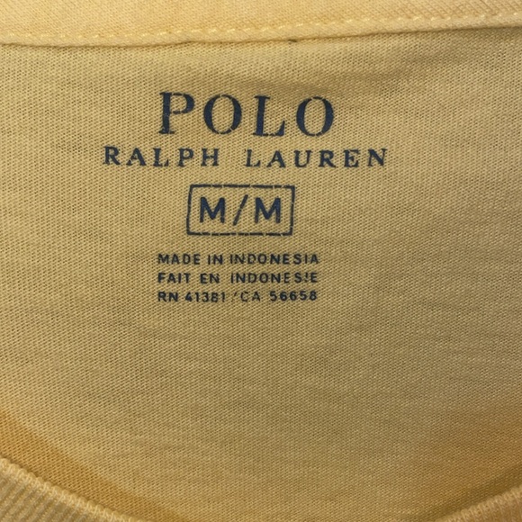 Ralph Lauren Crewneck T-Shirt Yellow/Purple Men’s Size M - Picture 2 of 4